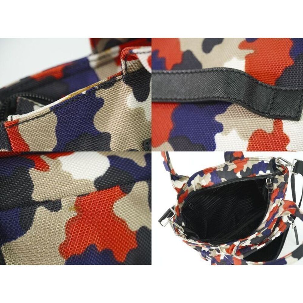 Authentic Prada Camouflage Pattern 2way Shoulder … - image 8